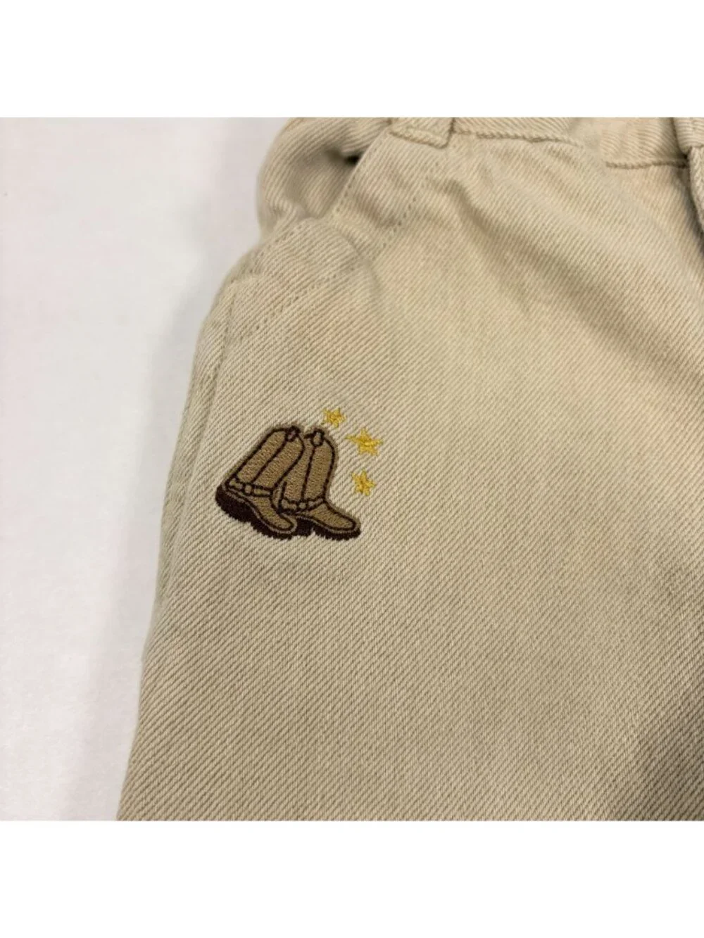 Vintage Oshkosh Y2K Western Cowboy Embroidered Denim Jeans 6m - 9m + 12m